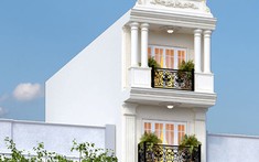 Mẫu thiết kế kiến trúc nhà ống 4 tầng phong cách tân cổ điển