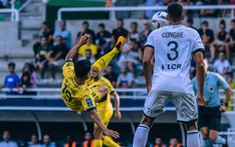 trong 68 phút đá chính lần đầu ở Ligue 2?