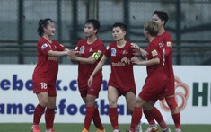 'Những bóng hồng' Phong Phú Hà Nam dầm mưa 'vượt ải' khó nhọc