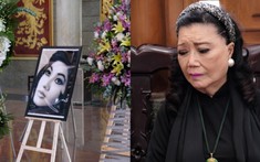 NSND Kim Cương lặng người trong đám tang minh tinh Thẩm Thúy Hằng