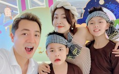Hai nhóc tỳ nhà Đăng Khôi - Thuỷ Anh lên đồ chú cuội cực đáng yêu đón trung thu bên bố mẹ
