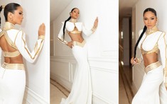 H'hen Niê xinh đẹp tựa nữ thần Athena, khoe lưng trần quyến rũ trong chung kết Miss Peace Vietnam 2022