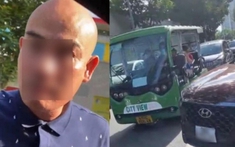 Phạt tiền và tước bằng lái tài xế tự xưng 'chánh thanh tra', thách thức và nhổ nước bọt vào người đi đường