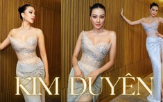 Á hậu Kim Duyên lộng lẫy tại Lễ trao thưởng Cánh diều Vàng 2021 với thiết kế dạ hội lấy cảm hứng từ những vì sao