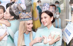 Đấu giá thành công, hoa hậu Mai Phương trích 500 triệu đồng bắt đầu hành trình thiện nguyện tại bệnh viện Nhi Đồng 2