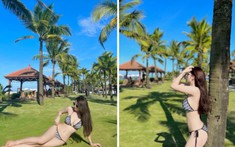 Nữ cầu thủ Việt Nam tung bộ ảnh bikini, khoe vòng 1 căng tròn