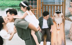 Trường Giang - Nhã Phương tung bộ ảnh kỷ niệm 4 năm ngày cưới, thiên thần nhỏ Destiny 'chiếm trọn spotlight'