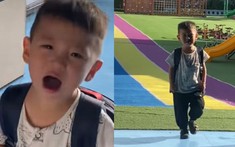 Được ông nội xây trường mẫu giáo ngay sân nhà, cậu bé khóc ròng vì phải ở trường 24/7