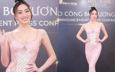 Hoa hậu Lương Thùy Linh hóa tiên cá, khoe trọn đường cong hút mắt trên thảm đỏ Miss Grand Vietnam