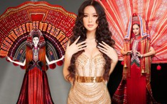 Lộ diện trang phục dân tộc của á hậu Bảo Ngọc tại Miss Intercontinental: 'Cô Em Dao Đỏ' rực sáng tại Ai Cập