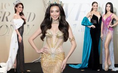 Thảm đỏ Chung khảo Miss Grand Vietnam: Thùy Tiên lộng lẫy như nữ hoàng, Mai Phương không kém cạnh 2 mỹ nhân Thái