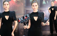 Kim Tuyến diện jumpsuit khoét ngực, khoe nhan sắc 'bén ngót' trên thảm đỏ 'Mười: Lời nguyền trở lại',