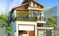 Mẫu thiết kế biệt thự 2 tầng phong cách hiện đại, sang trọng