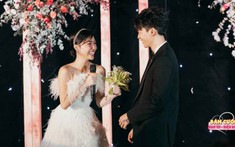 'Đứng hình' với clip cô dâu Diệu Nhi hát tặng chú rể Anh Tú trong tiệc tối đám cưới