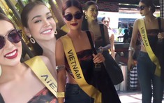 Bị BTC 'cấm đoán', Thiên Ân cùng Miss Grand Thái - Engfa Waraha càng quấn quít, không rời nửa bước