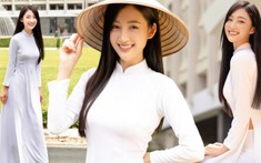 Juky San nền nã trong tà áo dài truyền thống, khoe nhan sắc thăng hạng nhân ngày Phụ nữ Việt Nam