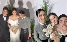 Vừa từ Hàn Quốc trở về, Hương Giang lên đồ cực sang đi ăn cưới Bình An - Phương Nga