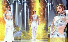 Thiên Ân búi tóc diễn dạ hội đẹp 'mê hồn', nhan sắc bừng sáng cả sân khấu Bán kết Miss Grand