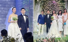 Đám cưới Đỗ Mỹ Linh: Lương Thùy Linh bắt được hoa cưới, cô dâu liên tuyên bố 'đàn em' năm sau lấy chồng