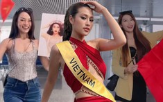 'Hậu cung' Miss Grand Vietnam đi cổ vũ Thiên Ân: Mai Ngô phất cờ nhiệt tình, 'Dì Dung' ăn ngủ trên máy bay