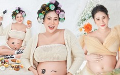 Hồ Bích Trâm bụng bầu vượt mặt vẫn tươi tắn, nhan sắc 'đỉnh chóp', chị em thi nhau 'xin vía'