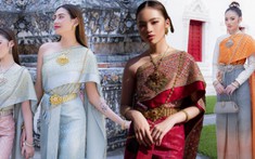 Bảo Hà 'đọ sắc' cùng Võ Hoàng Yến, diện trang phục truyền thống Thái Lan đẹp như “Mai-đẹt-ti-ni”