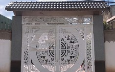 Mẫu cửa cổng sắt 2 cánh đẹp