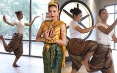 Thạch Thu Thảo dốc sức tập múa Khmer thi Tài năng: Ứng viên châu Á nổi trội nhất Miss Earth đây rồi!