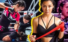 'Búp bê Thái Lan' hóa siêu nhân hồng, đấm đối thủ Malaysia không trượt phát nào