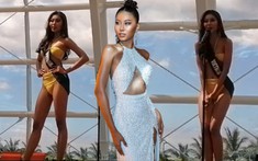 Áp lực 'phục thù' sau 3 năm out-top, Thạch Thu Thảo lộ rõ lo lắng ngay vòng thi đầu tiên của Miss Earth