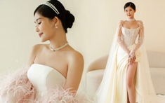 Bóc giá 2 thiết kế váy cưới của Lê Âu Ngân Anh trong hôn lễ tại TPHCM: 'Sương sương' cũng 9 con số rồi!