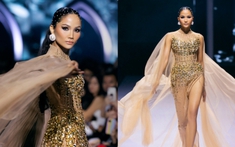 Diện đầm xuyên thấu, H’Hen Niê đẹp tựa “nữ thần” với vai trò vedette trong show diễn của NTK Thảo Nguyễn