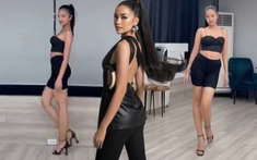 Ngọc Châu 'thả nhẹ' vài đường catwalk sau 1 tuần training ở Philippines, fans phấn khích đặt tên 'Water Flow Walk'