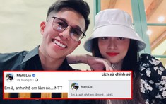 Bạc bẽo đến khó hiểu: Matt Liu đổi caption ảnh nhớ nhung Hương Giang sang tên người yêu mới