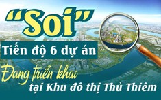 “Soi” tiến độ 6 dự án đang triển khai tại Khu đô thị Thủ Thiêm