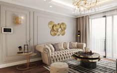 Nội thất Tân cổ điển trong căn hộ 2 phòng ngủ của cô gái trẻ thành đạt