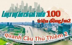 Loạt dự án có giá trên 100 triệu đồng/m2 quanh cầu Thủ Thiêm 2