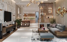 KTS tư vấn thiết kế nhà ống 4 tầng có gác lửng hiện đại