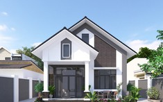 Mẫu nhà cấp 4 mái Thái tiện nghi, tiết kiệm phi phí