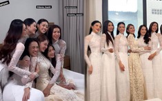 Đám cưới á hậu Thùy Dung: Dàn phù dâu toàn cực phẩm, Minh Tú 'hút' spotlight cực mạnh