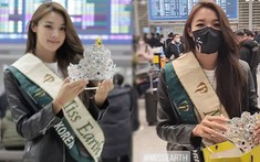Sân bay im ắng ngày Miss Earth 2022 về nước, nhìn cách tân hoa hậu 'đối xử' với vương miện mà 'mất hồn'