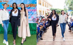 Hoa hậu Siêu quốc gia Lalela Mswane gây tranh cãi khi diện đồ gợi cảm đi thiện nguyện