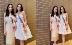 Nhan sắc nổi bật của Phương Anh khi đứng cạnh đối thủ mạnh nhất tại Hoa hậu Quốc tế 2022