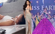 Tất bật training ở Philippines, fans phát hiện Ngọc Châu tranh thủ xem Miss Earth 2022 để học cách 'giựt crown'