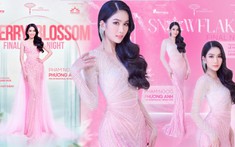 Phương Anh tung 2 thiết kế dạ hội cho chung kết Miss International: 'Anh đào' dịu dàng hay 'Hoa tuyết' quyến rũ?
