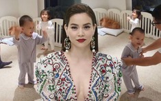 Hà Hồ về Việt Nam sau 1 tháng chạy show đất Mỹ, biểu cảm hai nhóc tỳ đón mẹ 'thấy mà cưng'