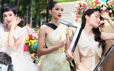 H'Hen Niê khoe vai trần, Angela Phương Trinh - Diễm My 9x hóa nàng thơ giữa rừng hoa dự triển lãm Phương My