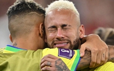 Neymar khóc như mưa sau khi Brazil bị loại khỏi World Cup 2022