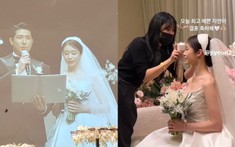 Jiyeon (T-ara) được bố dắt tay vào lễ đường thành hôn, thành viên cùng nhóm Eunjung và Hyomin đều có mặt