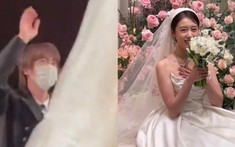 Tình bạn bất ngờ: Jin (BTS) nhiệt tình tung hoa trong ngày cưới Jiyeon (T-ara) khiến cô dâu bật cười hạnh phúc